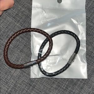 Leather rope bracelet